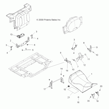 BODY, SEAT, OPERATOR - A10TN55AL/AX (49ATVSEAT10SP550X2)