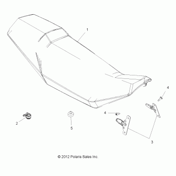 BODY, SEAT - A19SVA85BG (49ATVSEAT13850SCRAM)