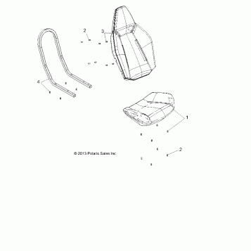 BODY, SEAT ASM. - A15DAA57AJ/AH/EAK (49ATVSEAT14325)