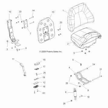BODY, PASSENGER SEAT BOTTOM and SEAT BACK - A10DX55AL/AF (49ATVSEATBOTTOM10SPTRGEPS)