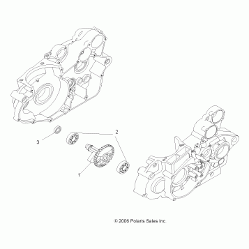 DRIVE TRAIN, BALANCER SHAFT - A11GP52AA (49ATVSHAFTBALANCER07OUT525)