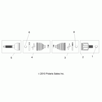 DRIVE TRAIN, FRONT DRIVE SHAFT - A12NG50AA (49ATVSHAFTDRIVE11SCRAMI)