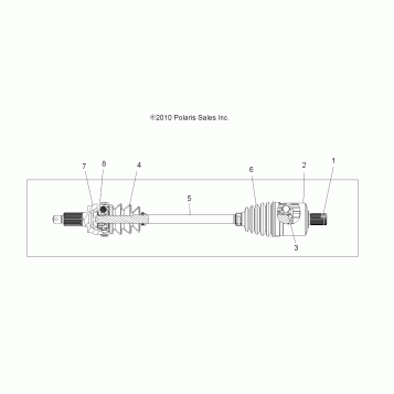 DRIVE TRAIN, DRIVE SHAFT, FRONT - A14ZN8EAB/C/I/M/P/S (49ATVSHAFTDRIVE1332873)