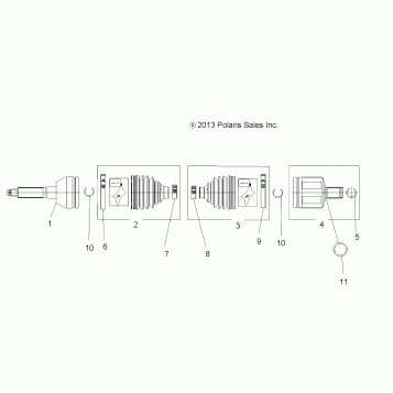 DRIVE TRAIN, FRONT DRIVE SHAFT - A16SUH57N6 (49ATVSHAFTDRIVE1332931)