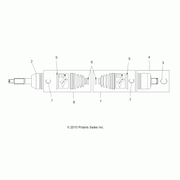 DRIVE TRAIN, REAR DRIVE SHAFT - A11DH50AX/AZ (49ATVSHAFTDRIVERR1332936)