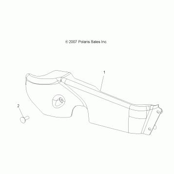 DRIVE TRAIN, PROP SHAFT GUARD - A08BA32AA (49ATVSHAFTPROP08SCRAM2X4)