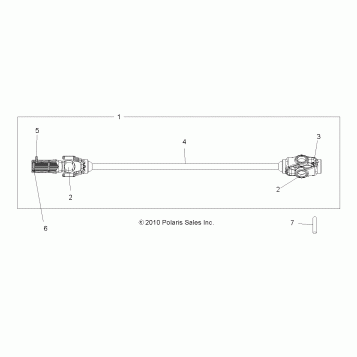 SHAFT, PROP (4X4) - A07LH27AA/AB/AC/AD/AL (49ATVSHAFTPROP09SP300)