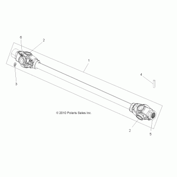 DRIVE TRAIN, PROP SHAFT, FRONT - A14ZN8EAB/C/I/M/P/S (49ATVSHAFTPROP11SP550)