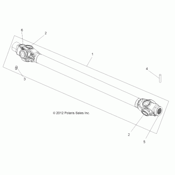 DRIVE TRAIN, PROP SHAFT, FRONT - A16SYE95AK/AP