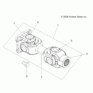 DRIVE TRAIN, PROP SHAFT, REAR - A14ZN8EAB/C/I/M/P/S (49ATVSHAFTPROPRR09SPXP550)