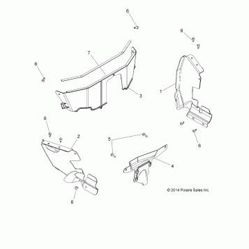 BODY, SPLASH SHIELDS - A16DAE87AL (49ATVSHIELD15ACE570)