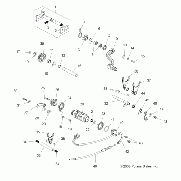 DRIVE TRAIN, SHIFTING - A11GP52AA (49ATVSHIFT09OUT450)