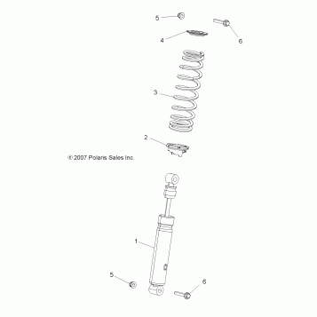 SUSPENSION, SHOCK, FRONT - A14ZN8EAB/C/I/M/S (49ATVSHOCKFRT7043168)