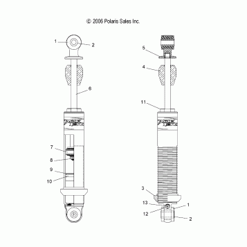 SHOCK, FRONT (7043259) - A07GP52AA/AB (49ATVSHOCKFRT7043259)