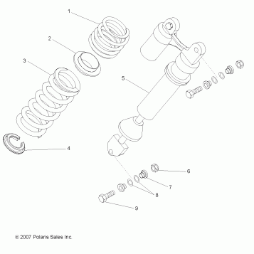 SUSPENSION, REAR SHOCK MOUNTING - A10GJ52AA (49ATVSHOCKMTG08OUT525S)