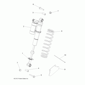 SUSPENSION, SHOCK, REAR, MOUNTING - A13GH8EAK (49ATVSHOCKMTG7043856)