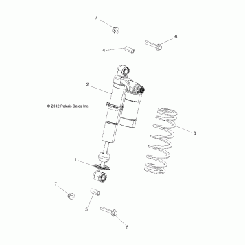 SUSPENSION, SHOCK, FRONT, MOUNTING - A14ZN8EAP (49ATVSHOCKMTG7044135)