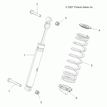 SUSPENSION, SHOCK, REAR - A14ZN8EAB/C/I/M/S (49ATVSHOCKRR7043169)