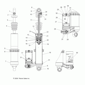 SUSPENSION, REAR SHOCK - A10GJ45AA (49ATVSHOCKRR7043473)
