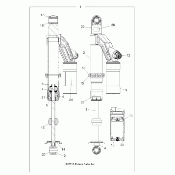 SUSPENSION, SHOCK, REAR - A16SYE95AP