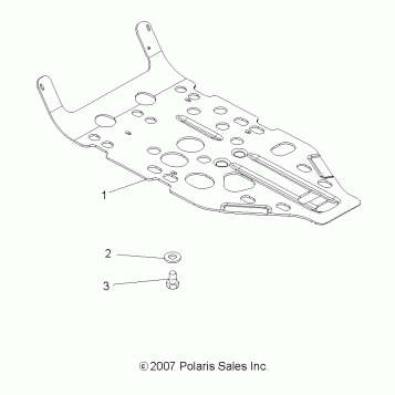 BODY, REAR GUARD - A08CL50AA (49ATVSKIDPLATE86X6)
