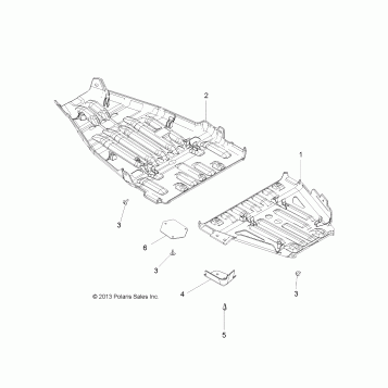 BODY, SKID PLATES - A19SVA85BG (49ATVSKIDPLATE14850SCRAM)