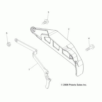 SPROCKET GUARD, FRONT - A07GP52AA/AB (49ATVSPROCKET07OUT525)