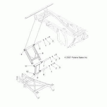 SUSPENSION, REAR STRUT STABILIZER - A08CL50AA (49ATVSTABILIZER086X6)