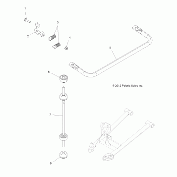 SUSPENSION, STABILIZER BAR - A11DX85AF/AG/AZ (49ATVSTABILIZER10SPXP550)