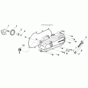 ENGINE, KICK START - A08KA09AB/AC/AD (49ATVSTARTER07OTLW90)