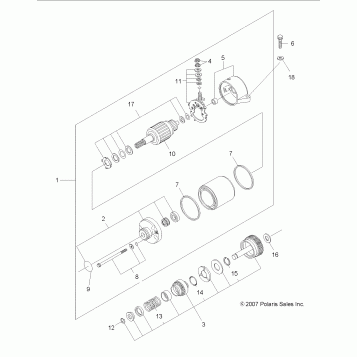 ENGINE, STARTING SYSTEM - A08LH27AW/AX/AZ (49ATVSTARTER08SP300)