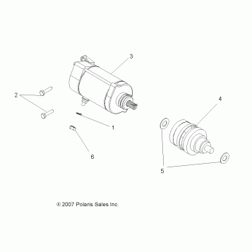 ENGINE, STARTING MOTOR - A10CL76AA (49ATVSTARTER08SP800EFI)