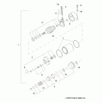 ENGINE, STARTING SYSTEM - A09LH27AX/AZ (49ATVSTARTER09SP300)