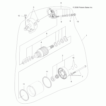 ENGINE, STARTING SYSTEM - A10DX55AL/AF (49ATVSTARTER09SPXP550)