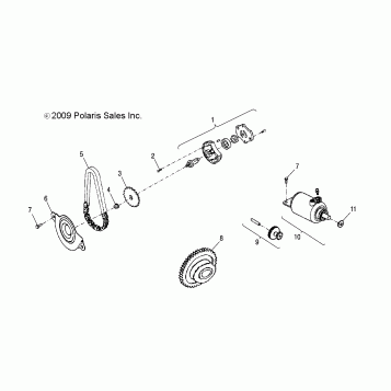 ENGINE, GENERATOR/STARTING MOTOR - A10PB20EB (49ATVSTARTER10PHX)