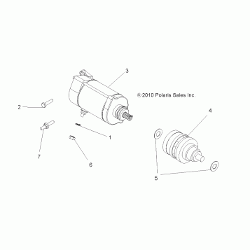 ENGINE, STARTING MOTOR - A13MH76AD/AX/AZ (49ATVSTARTER116X6)