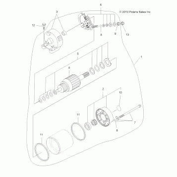ENGINE, STARTING SYSTEM - A11ZN55AA/AQ/AZ (49ATVSTARTER11SPXP550)