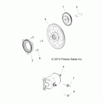ENGINE, STARTER DRIVE - A16DAA32A1/A7 (49ATVSTARTER14SP325)