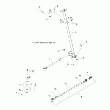 STEERING, STEERING POST - A08CL50AA (49ATVSTEERING086X6)