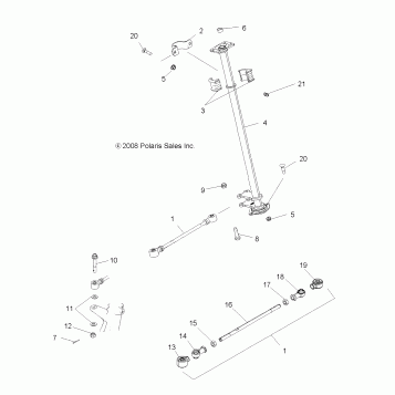 STEERING, STEERING POST - A10CL76AA (49ATVSTEERING096X6)