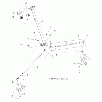 STEERING, STEERING POST ASM. - A13GH85AJ (49ATVSTEERING09Q60)