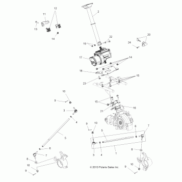STEERING, STEERING POST ASM. - A12ZN8EFK/EFO (49ATVSTEERING11SPEPS550I)