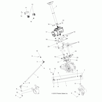 STEERING, STEERING POST ASM. - A11DX85AF/AG/AZ (49ATVSTEERING11SPTRG550)