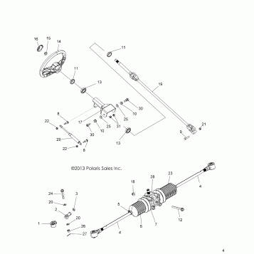 STEERING, STEERING ASM. - A16DAA32A1/A7 (49ATVSTEERING14SP325)