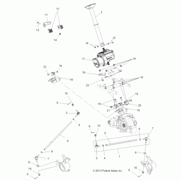 STEERING, STEERING POST ASM. - A14ZN8EAB/C/I/M/P/S (49ATVSTEERING14SP550)