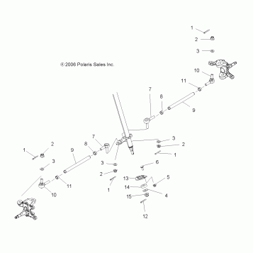 STEERING, LOWER - A07GJ50AA/AB/AC (49ATVSTEERINGPRED500)