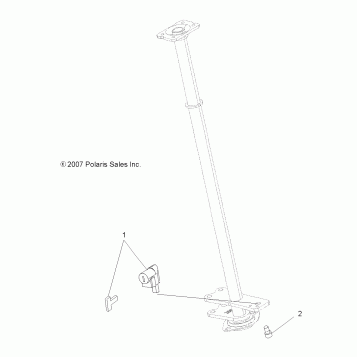 STEERING, STEERING POST LOCK - A08DN50EA (49ATVSTEERINGLOCK08X2500QUAD)