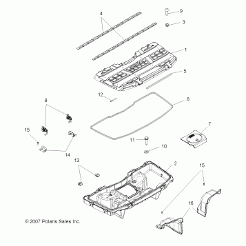 BODY, FRONT STORAGE BOX - A08DN50EA (49ATVSTORAGE08X2500QUAD)