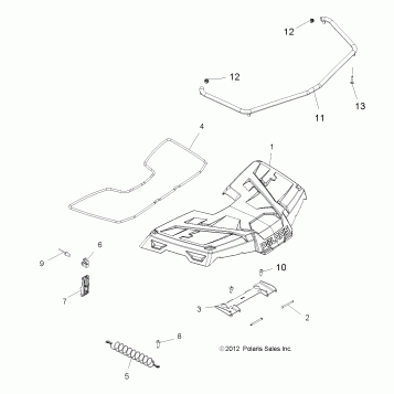 BODY, STORAGE, FRONT - A14MH46AA/AH/MS46AA (49ATVSTORAGE13SP400)