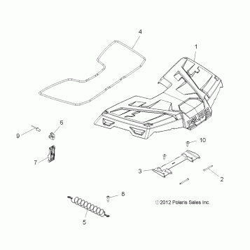 BODY, STORAGE, FRONT - A13MH76AD/AX/AZ (49ATVSTORAGE13SP500TR)